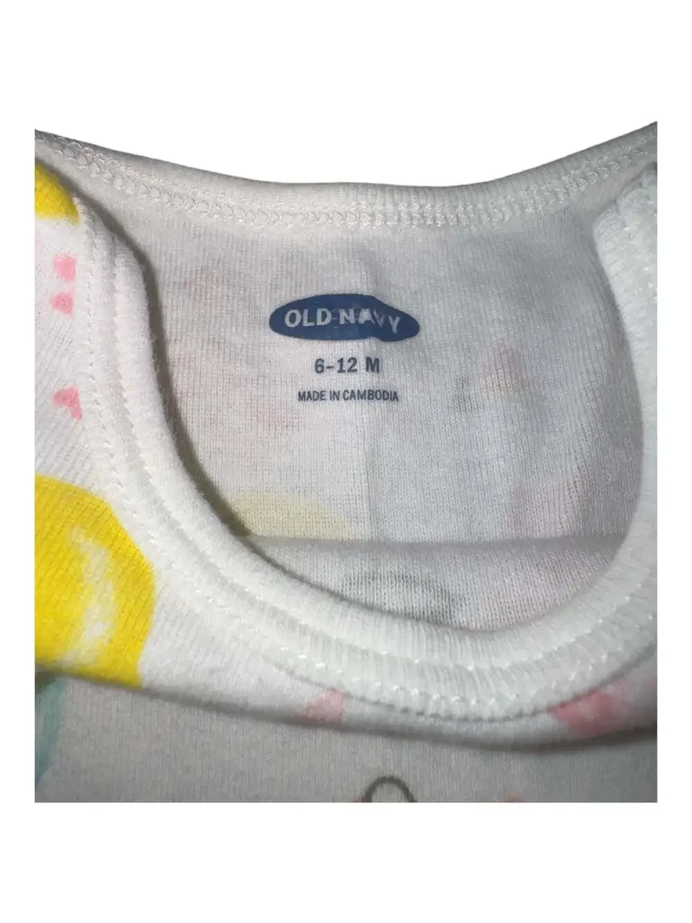 Old Navy Baby Short-Sleeve Lemon and Floral Print Romper